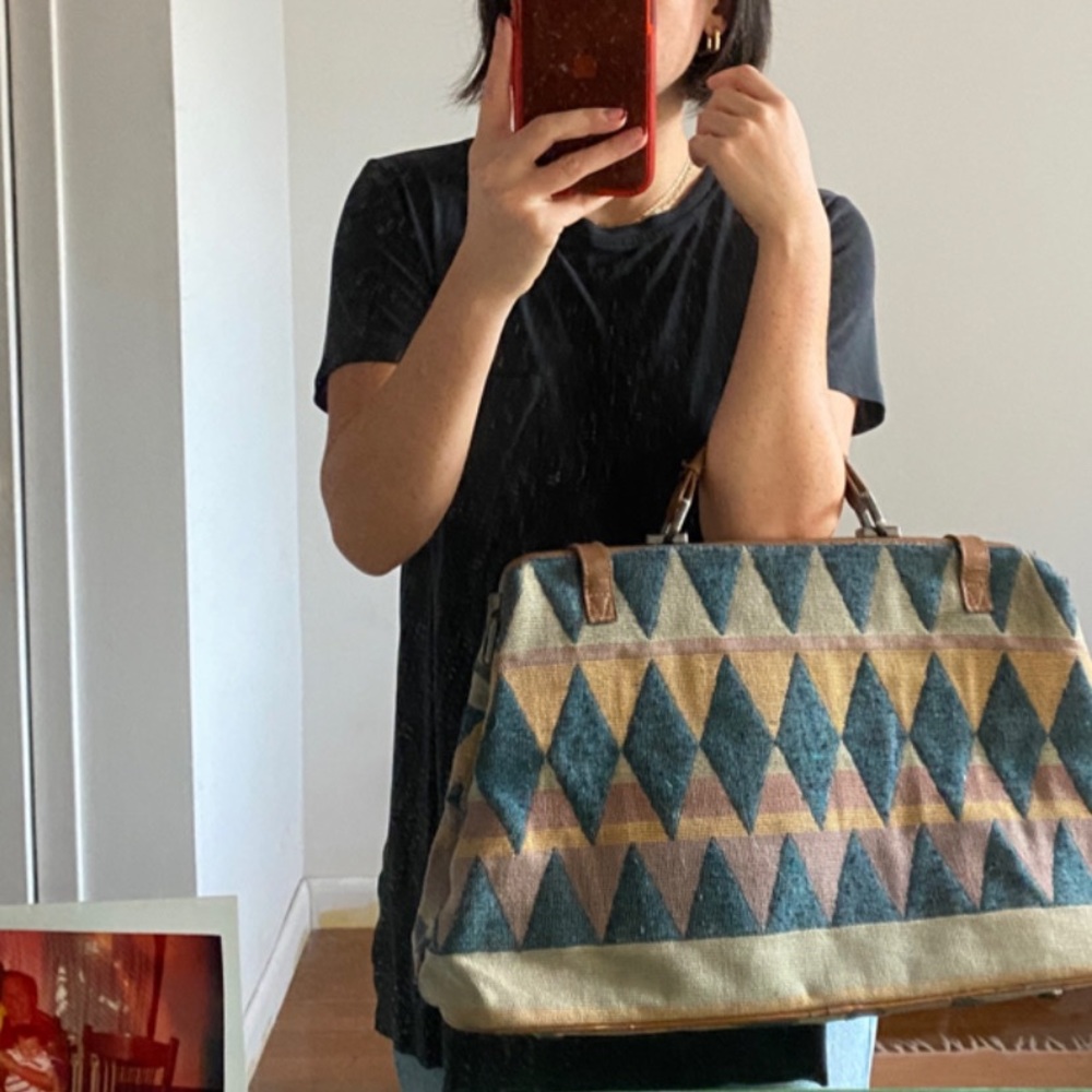 Vintage carpet bag